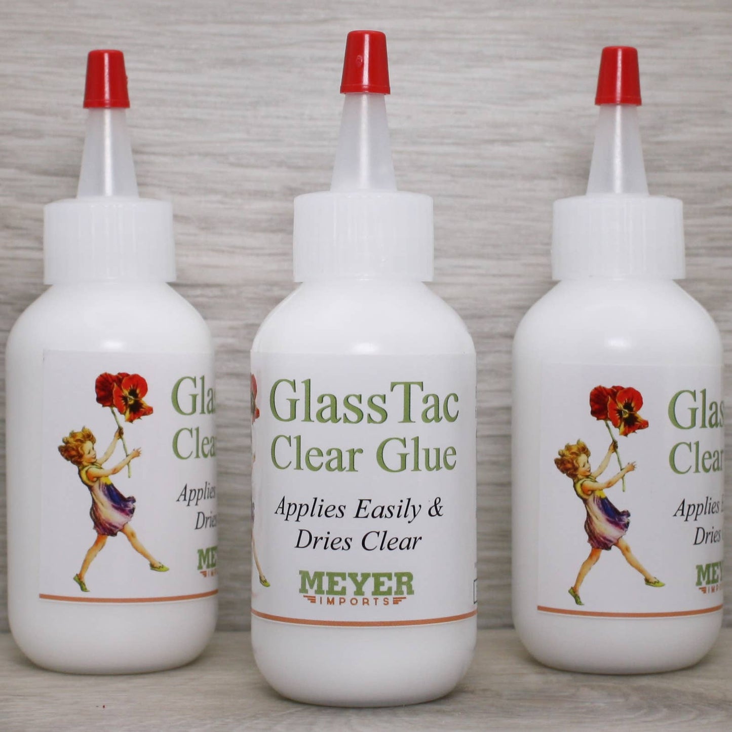 Glass-Tac Clear - Glass Glitter Glue - 2oz Bottle #310-0001