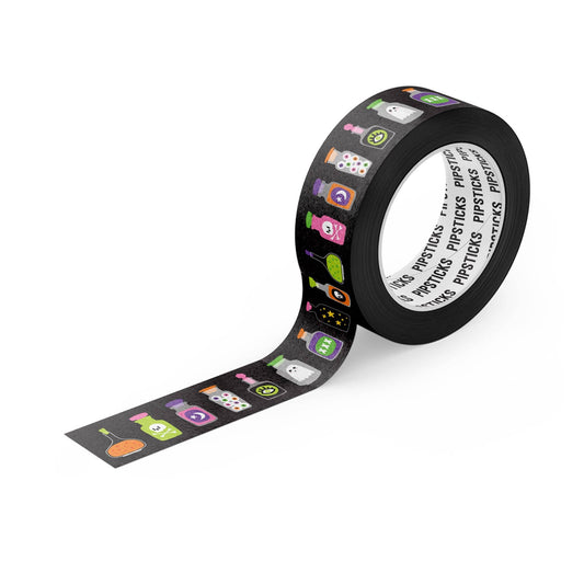 Colorful Magic Touch Washi Tape roll from Pipsticks featuring playful designs, perfect for planners and crafting. Available at stationery store.