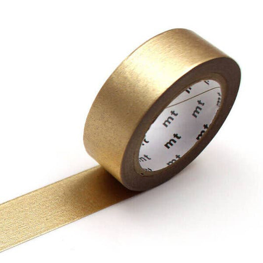 Champagne Gold 'High Brightness' Washi Tape, mt brand, available at stationery store, easy-tear masking tape for crafts and decoration.