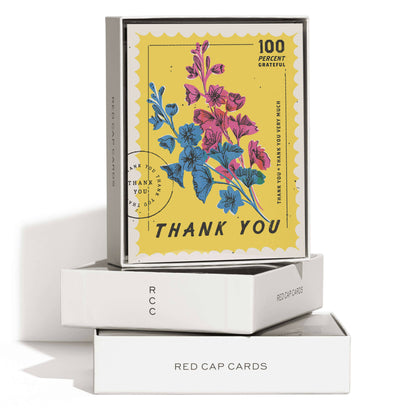 100 Percent thank you greeting card