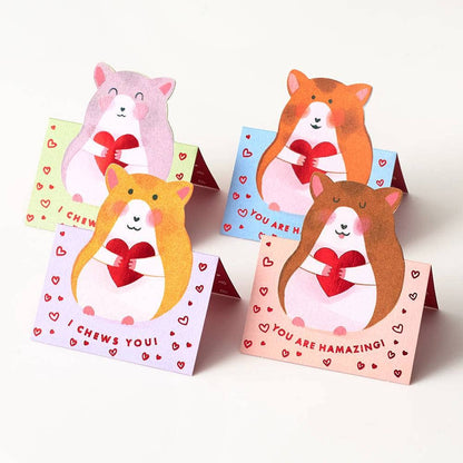 Hamster Valentine's Card Set