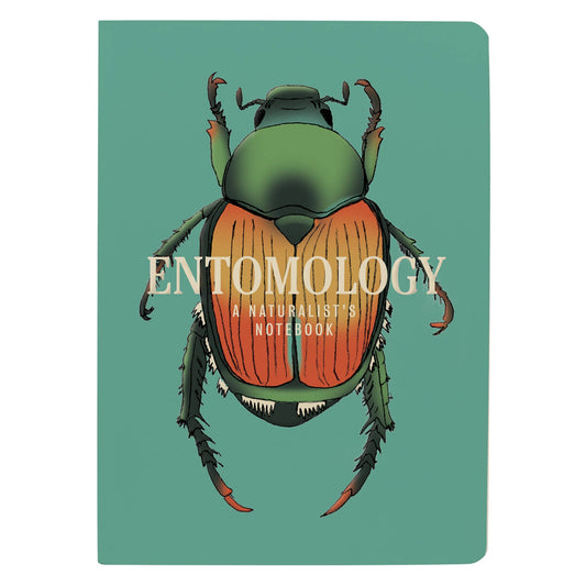 Insect Entomology Notebook with beetle design - perfect for insect enthusiasts. Available at our stationery store.