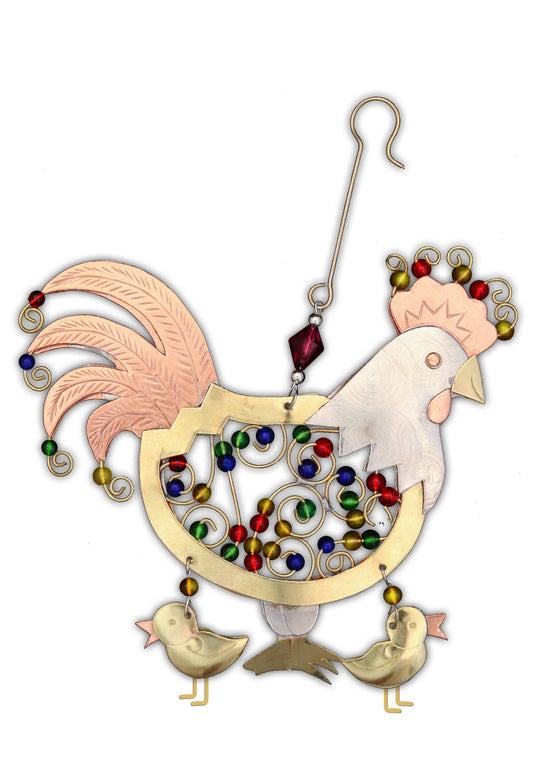 Hen & Chicks Ornament