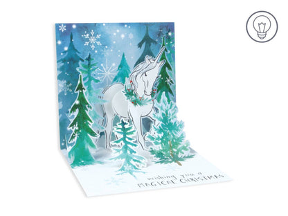 Magical Christmas Unicorn Pop-Up Card