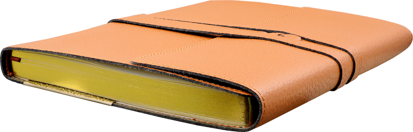 Antique Leather Wrap Journal - Brown