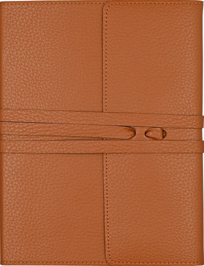 Antique Leather Wrap Journal - Brown