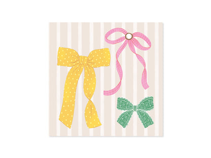Birthday Card with Pop-up Bows & Rhinestone