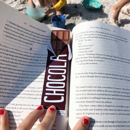 Bar of Chocolate Bookmark (it's die cut!)