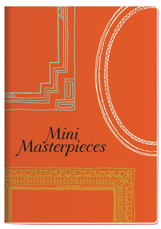 Mini Masterpieces Notebook with orange cover design, 3x5 inches, 48 pages, available at stationery store for creative idea capturing.