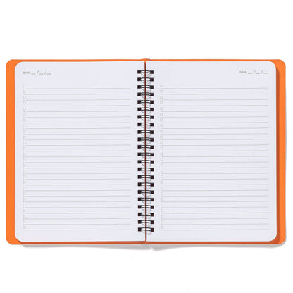 Open Orders of the Animals High Note® personal planning notebook with lined pages and task checkboxes from a stationery store.