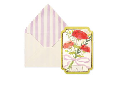Pull-Tab Blank Card that Displays-Framed Bouquet