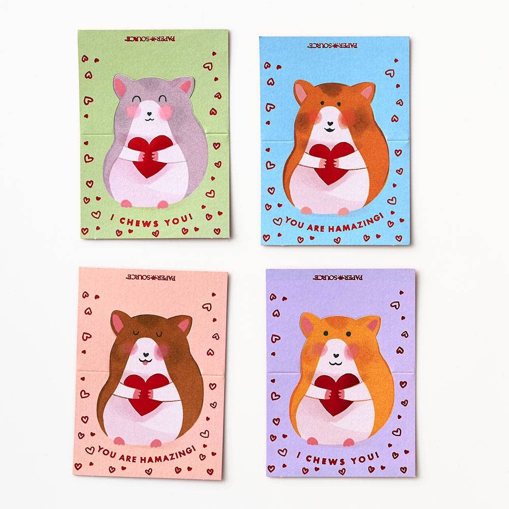 Hamster Valentine's Card Set