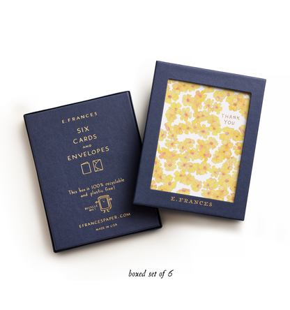 Yellow Flowers Boxed Card Set