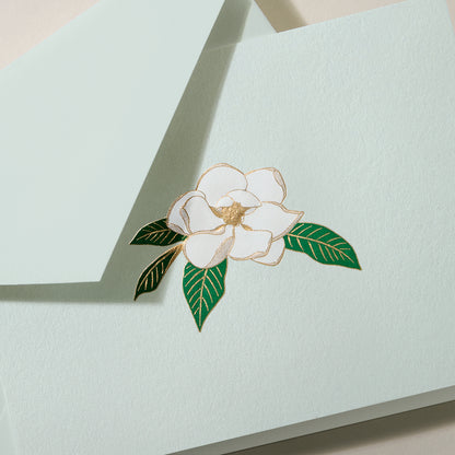 Engraved Magnolia Thank You Note