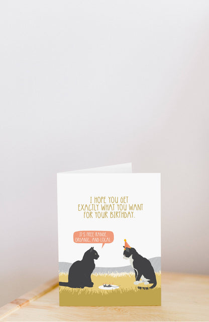 Organic Mouse Birthday Card