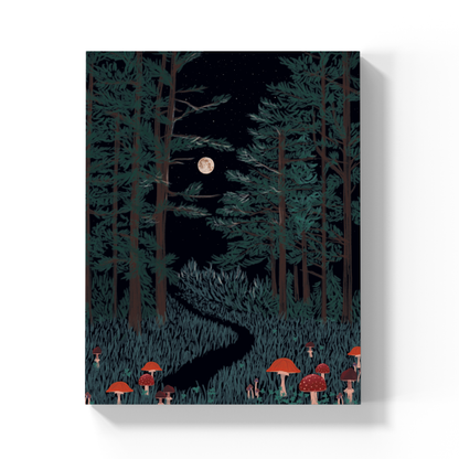 Moonrise Forest Medium Layflat Journal Notebook LFM1346L