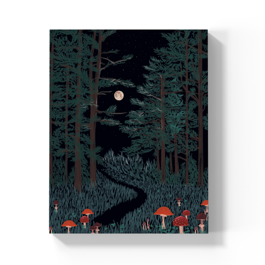 Moonrise Forest Medium Layflat Journal Notebook LFM1346L