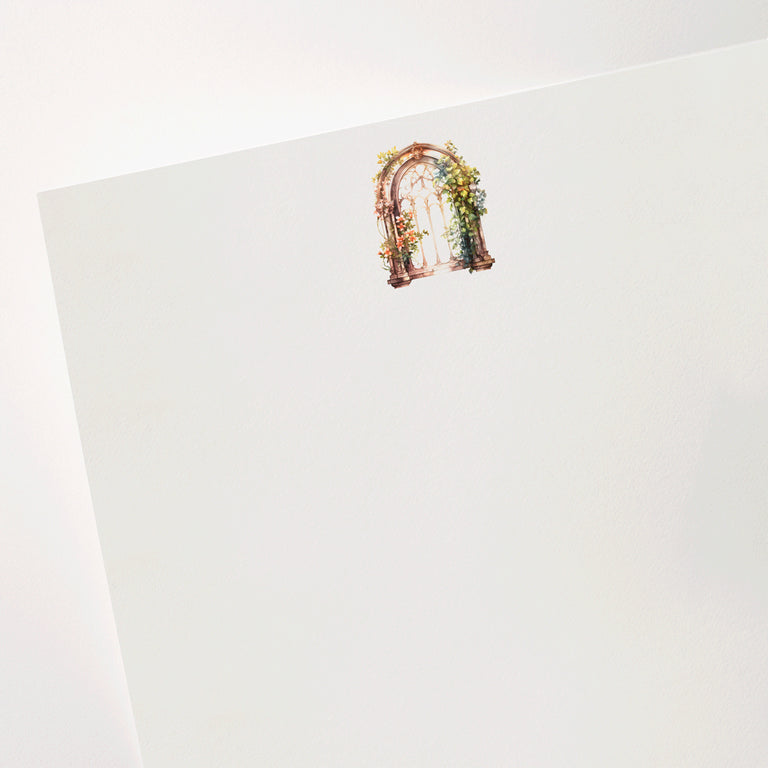 Arched Window Half Sheet Letter Writing Set