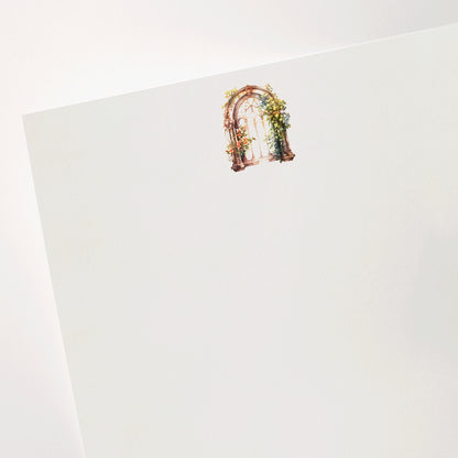 Arched Window Half Sheet Letter Writing Set