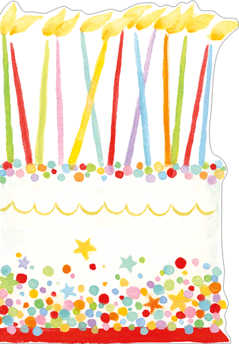 Confetti Birthday - Birthday - Die Cut Greeting Card
