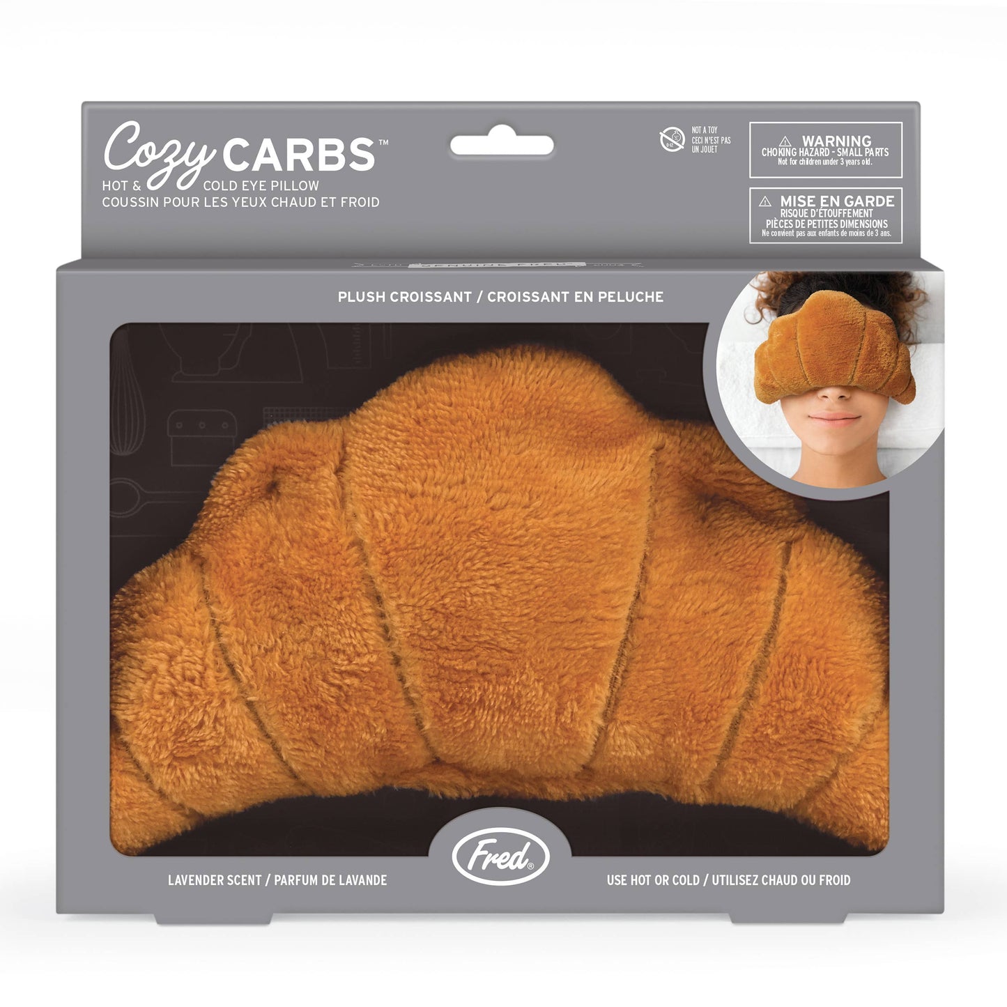 COZY CARBS Croissant Eye Pillow