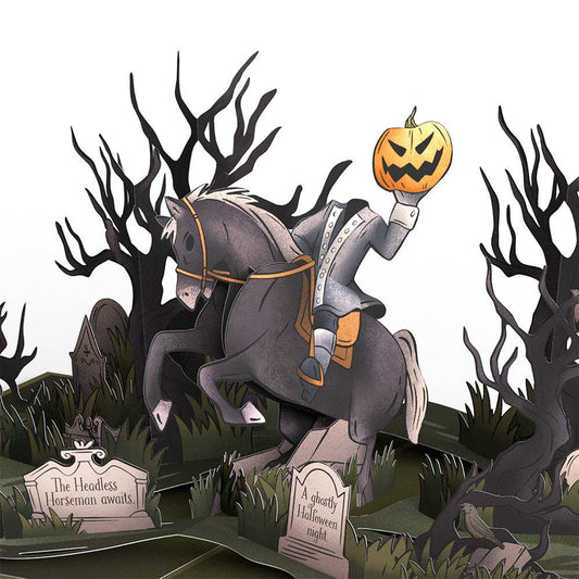5x7" Headless Horseman Halloween Pop-Up Card