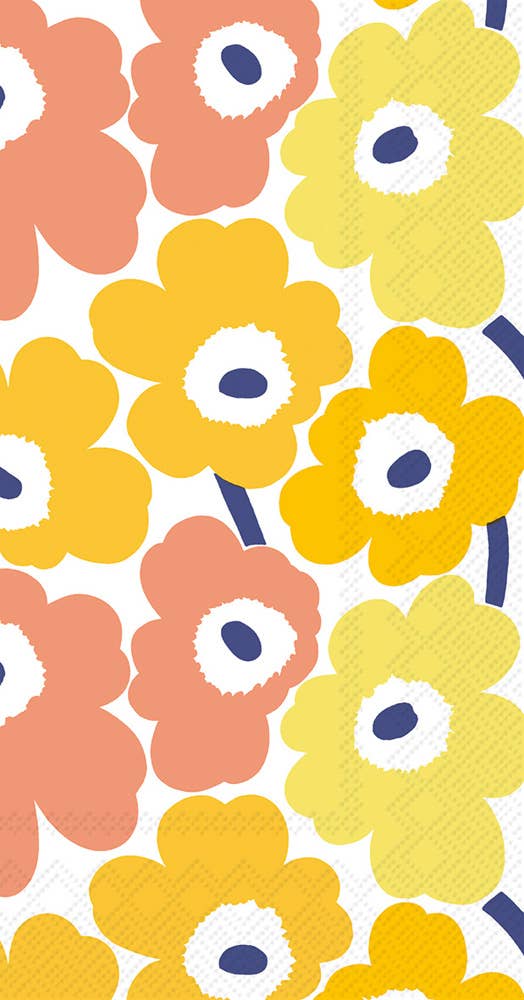 Paper Guest Towels 16 Ct Mini Unikot Yellow Marimekko
