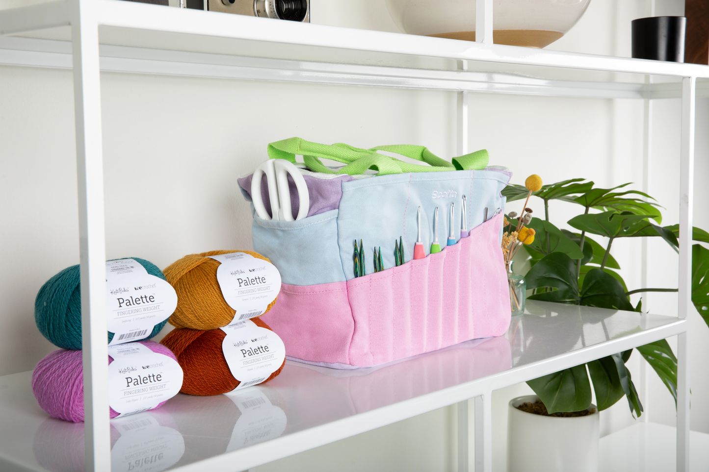 Soolla Studio Artist Bag, 80's Windbreaker, Knitting Crochet