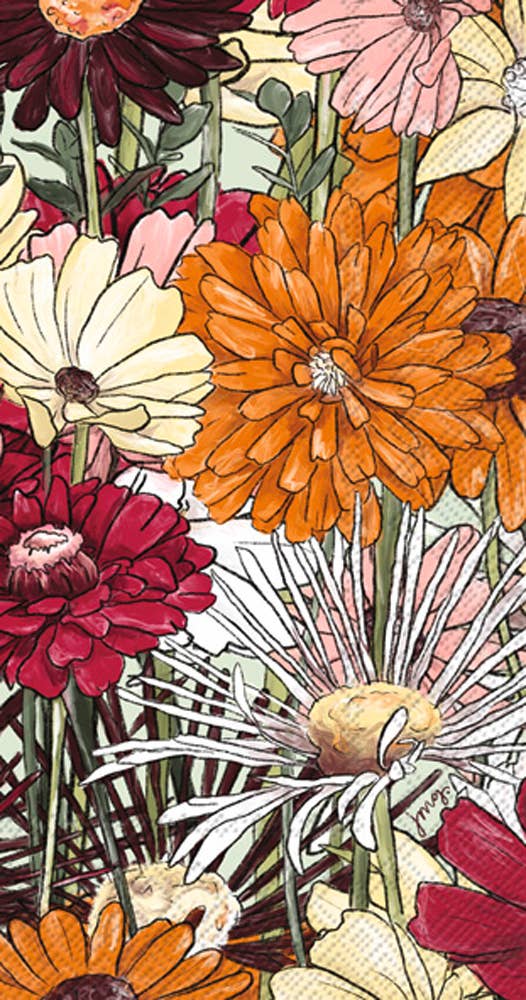 Paper Guest Towels 16 count Blooming Garden Fall