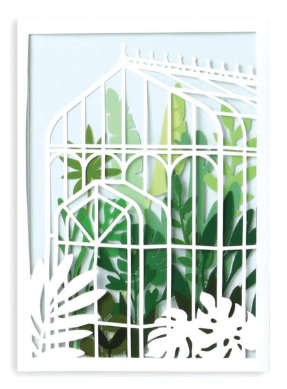 No. 38 Glass House Die-Cut Card