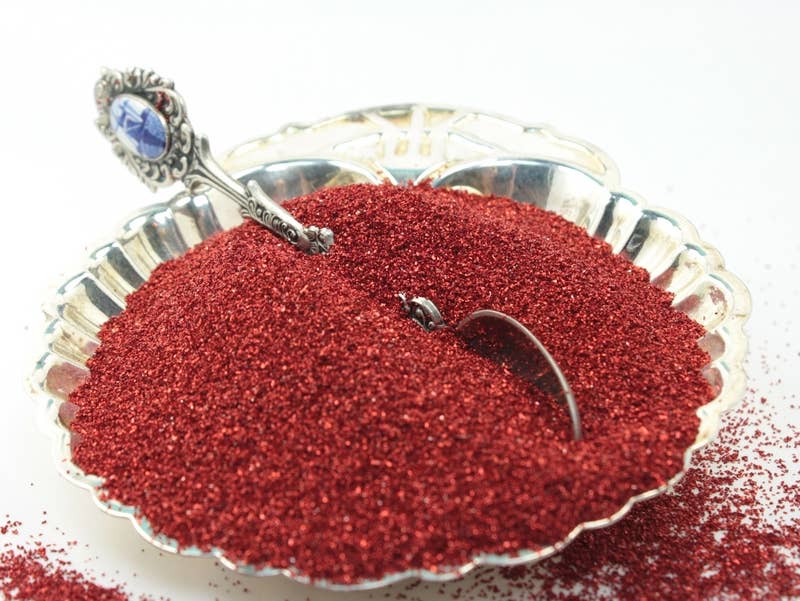 Dark Red - Sparkly German Glass Glitter - Fine 90 grit, 25g