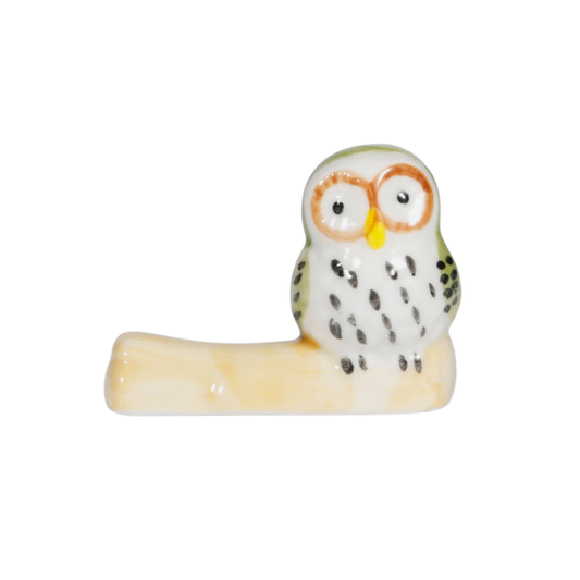 Owl Porcelain Chopsticks Rest 2H (12/288)