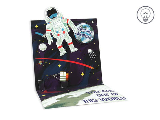 Astronaut Pop-Up Card with Lights