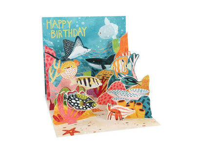 Underwater Birthday Pop-Up Greeting Card