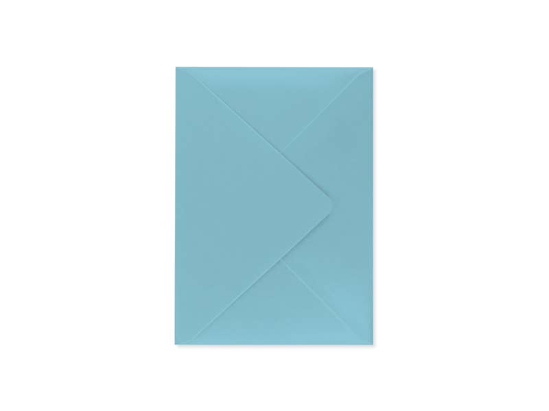 Dark teal envelope for Balloons Celebrate Die-Cut Greeting Card, available at stationery store, complements the full-color card design.