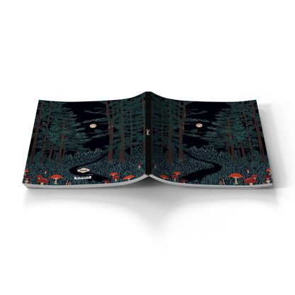 Moonrise Forest Medium Layflat Journal Notebook LFM1346L