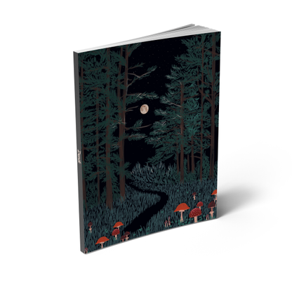 Moonrise Forest Medium Layflat Journal Notebook LFM1346L