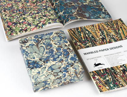 Marbled Paper Designs Gift & Creative Paper Book Vol. 102
