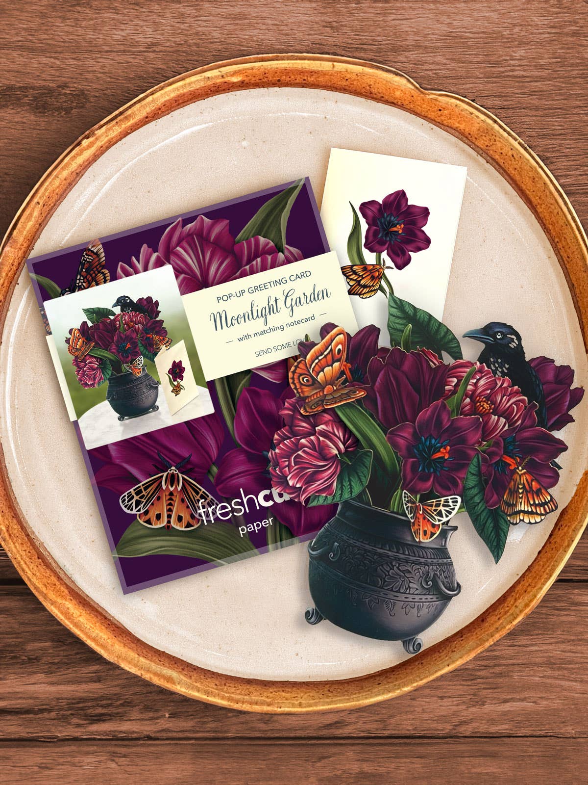 Mini Moonlight Gardens Pop-up Greeting Card