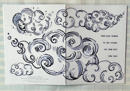 Suns, Moons, Stars, and Clouds Greeting Card Set