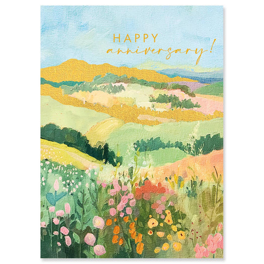 MORNING VIEW ANNIVERSARY GREETING CARD 4.5 x 6.25