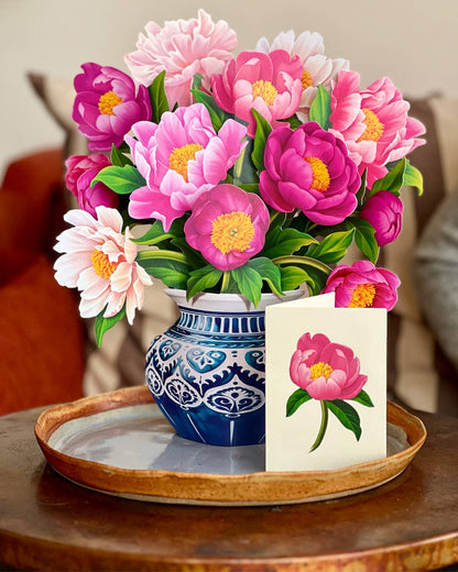 Peony Paradise Pop-up Greeting Card