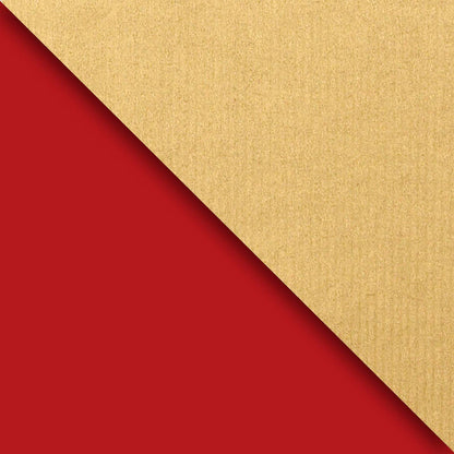 Red & Gold Kraft Gift Wrap - Rolls