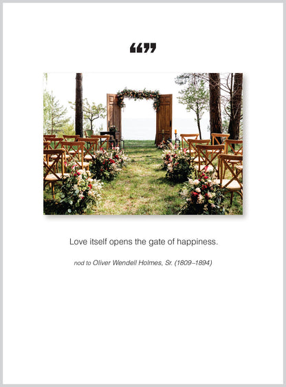 Love itself Wedding/Congratulations Greeting Card