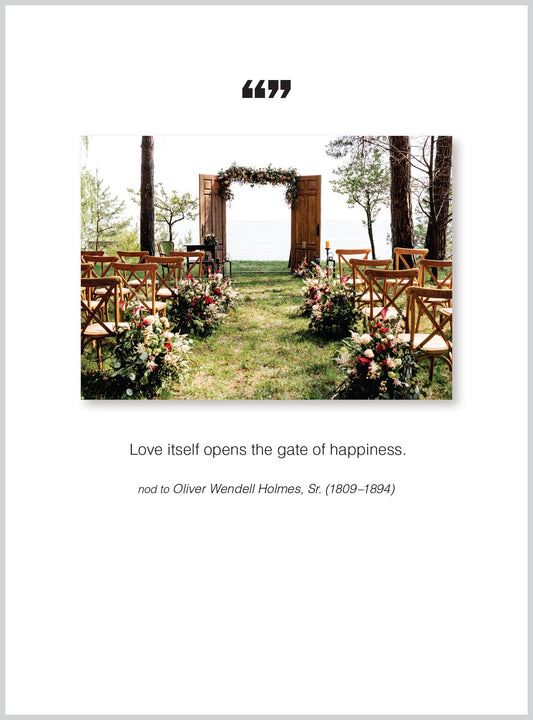 Love itself Wedding/Congratulations Greeting Card