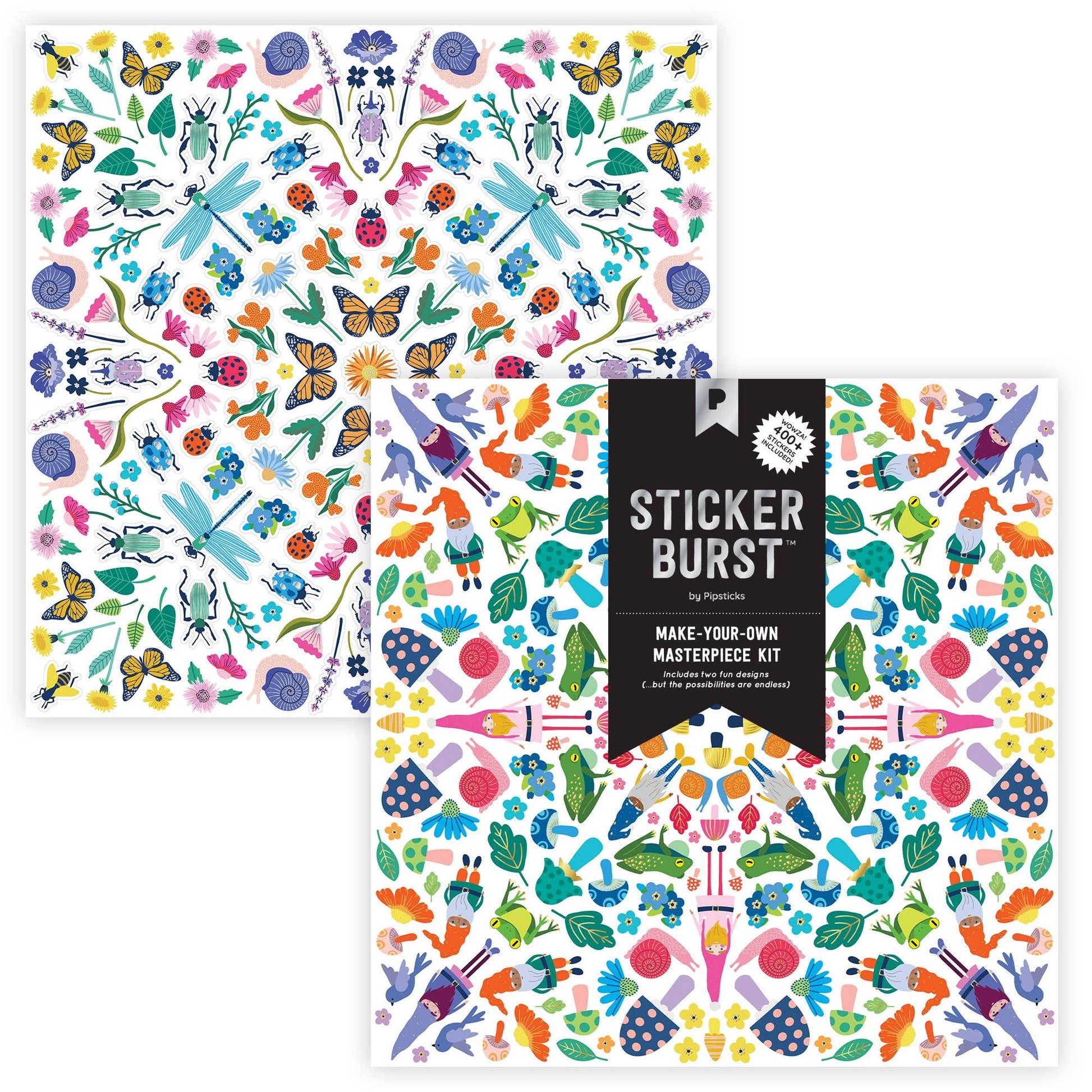 I Beg Your Garden Sticker Burst Kit featuring colorful stickers for creative fun, available at the stationery store.