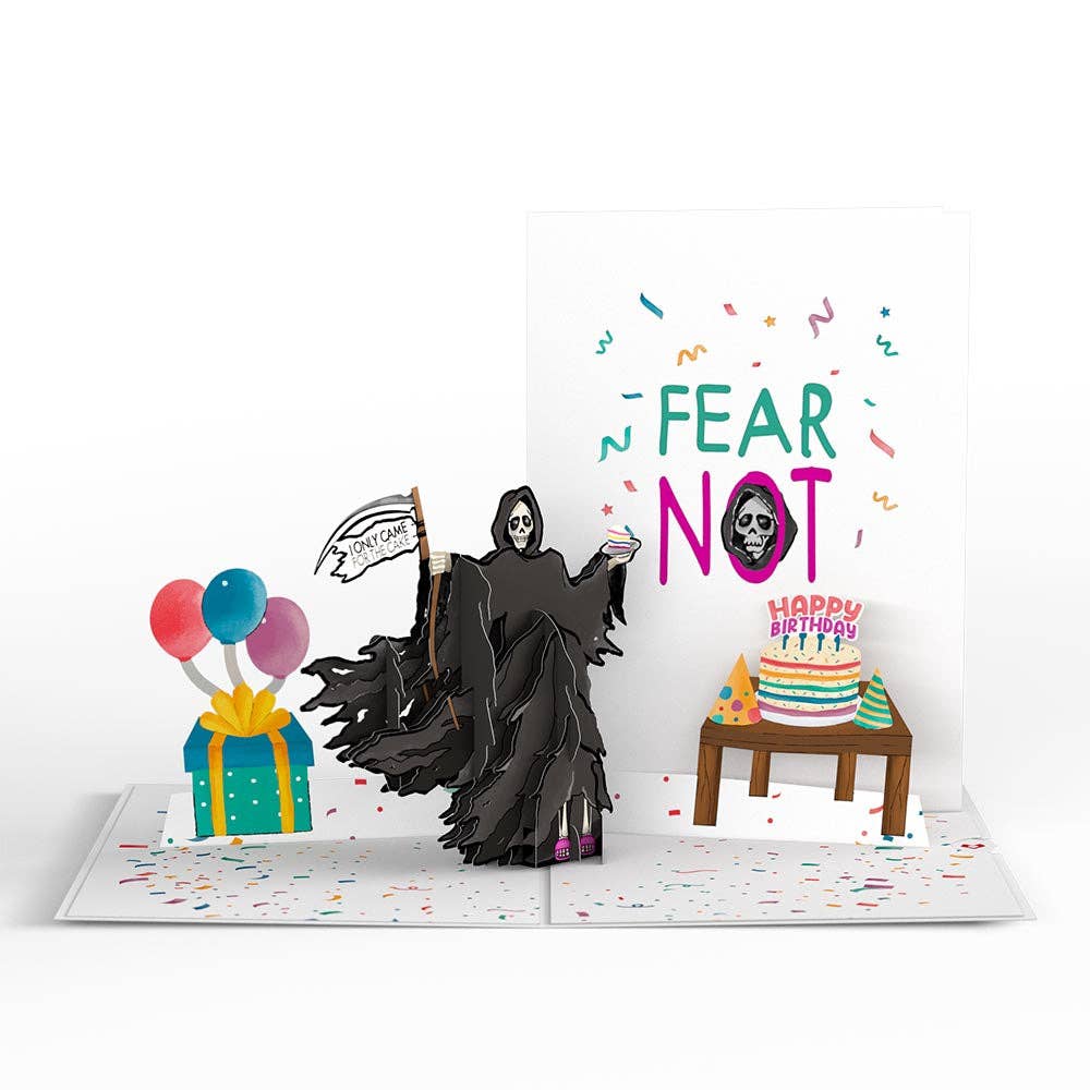 Grim Reaper Dark Humor Birthday 5''x7'' Card, Birthday Cards