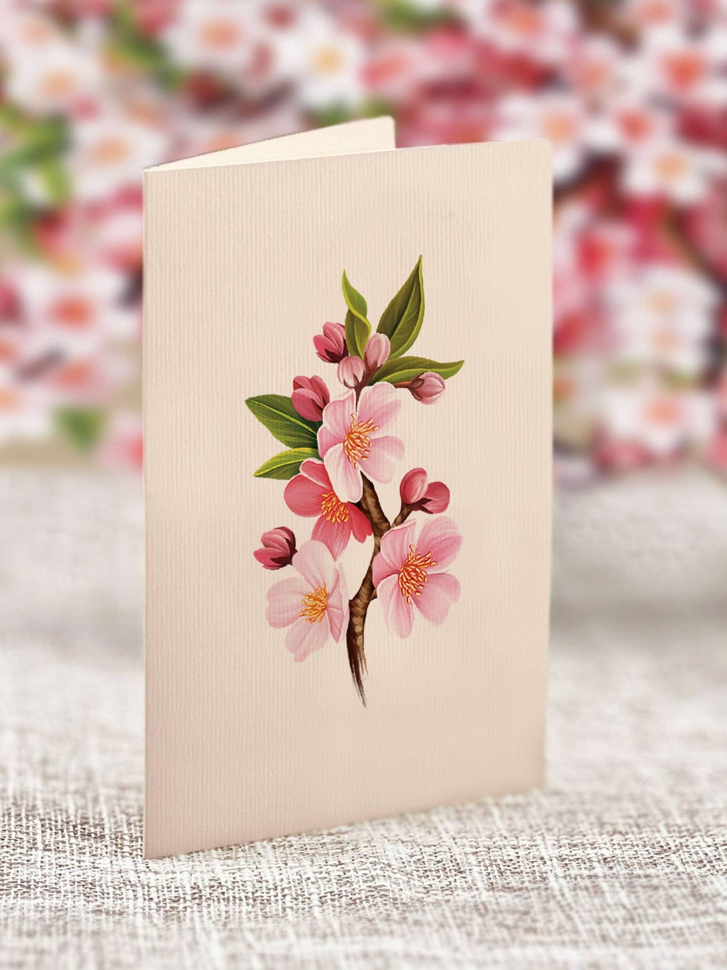 Mini Japanese Cherry Blossom Pop Up Card