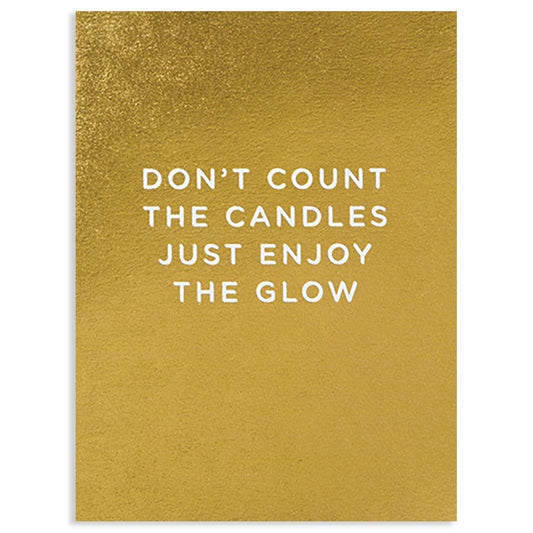 CANDLES BIRTHDAY GREETING CARD 3.5 x 4.75"