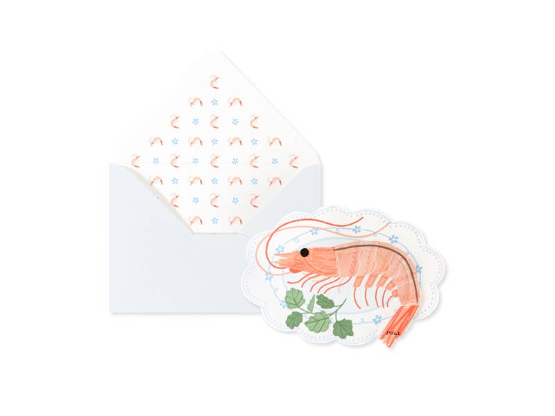 Shrimp Pop-Up Card